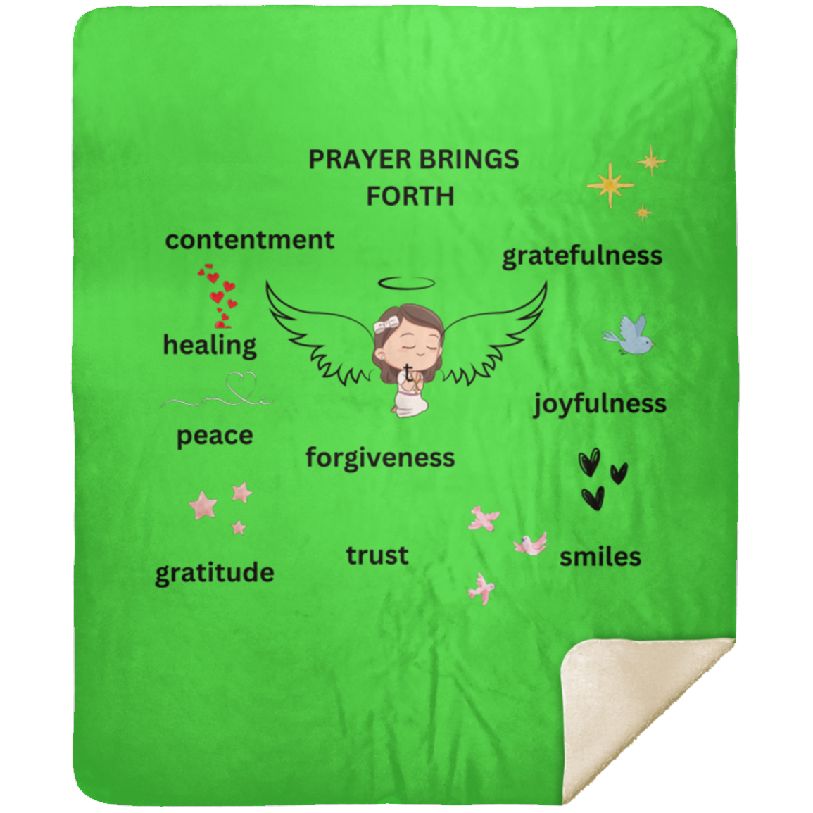 Child's Prayer Blanket MSHM Premium Sherpa Blanket 50x60