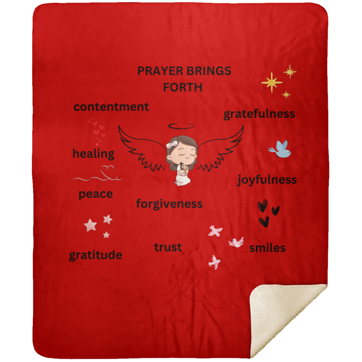 Child's Prayer Blanket MSHM Premium Sherpa Blanket 50x60