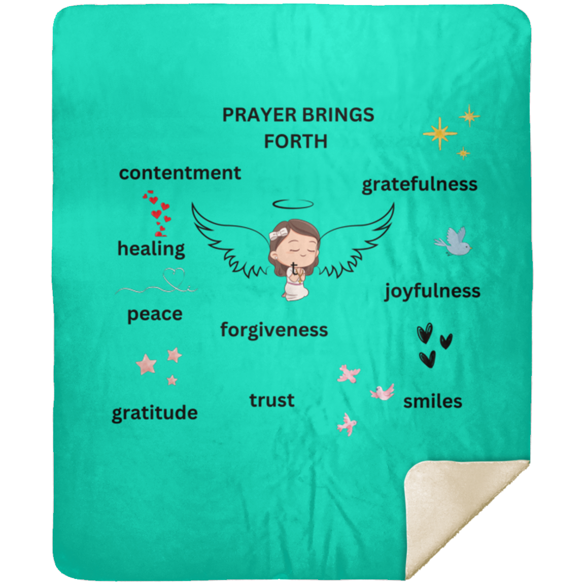 Child's Prayer Blanket MSHM Premium Sherpa Blanket 50x60