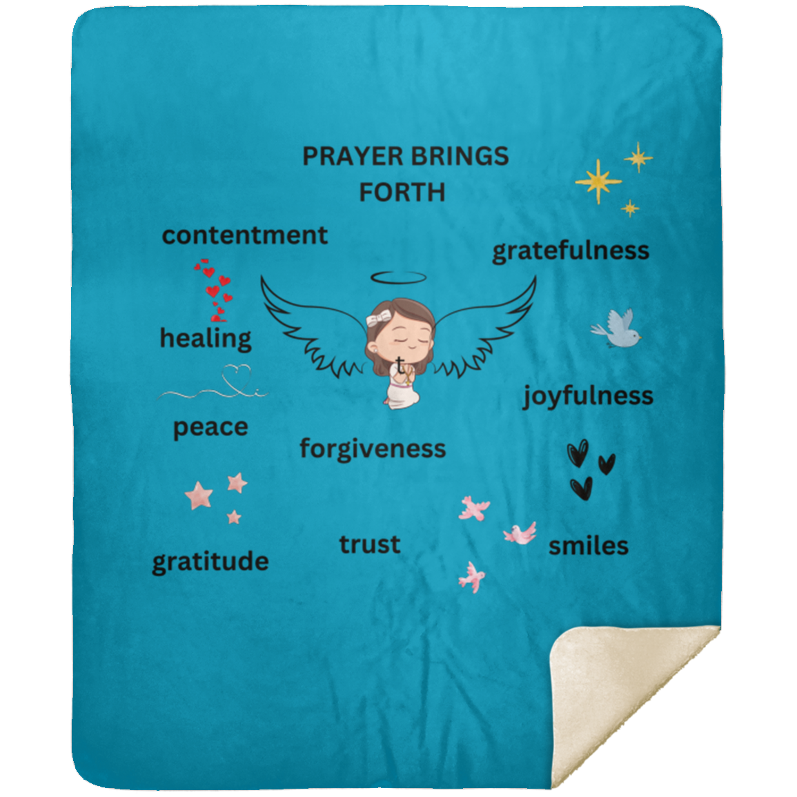 Child's Prayer Blanket MSHM Premium Sherpa Blanket 50x60