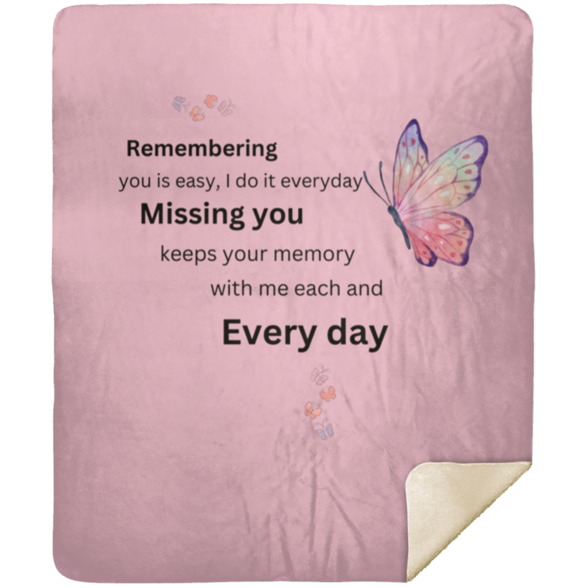 Remembering You Blanket MSHM Premium Sherpa Blanket 50x60