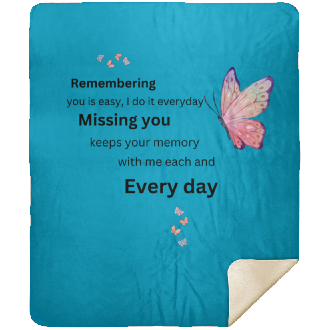 Remembering You Blanket MSHM Premium Sherpa Blanket 50x60