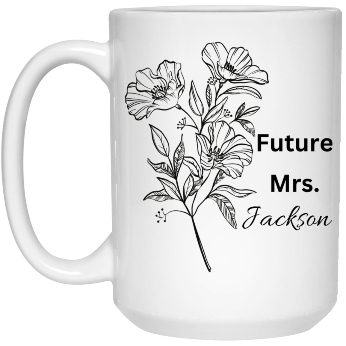 15oz White Personalized Mug (Future Mrs.)