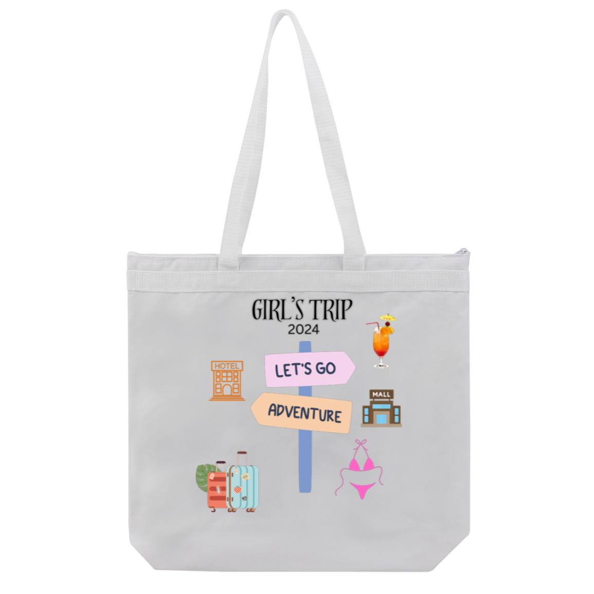 Girls Trip - Large Tote Bag