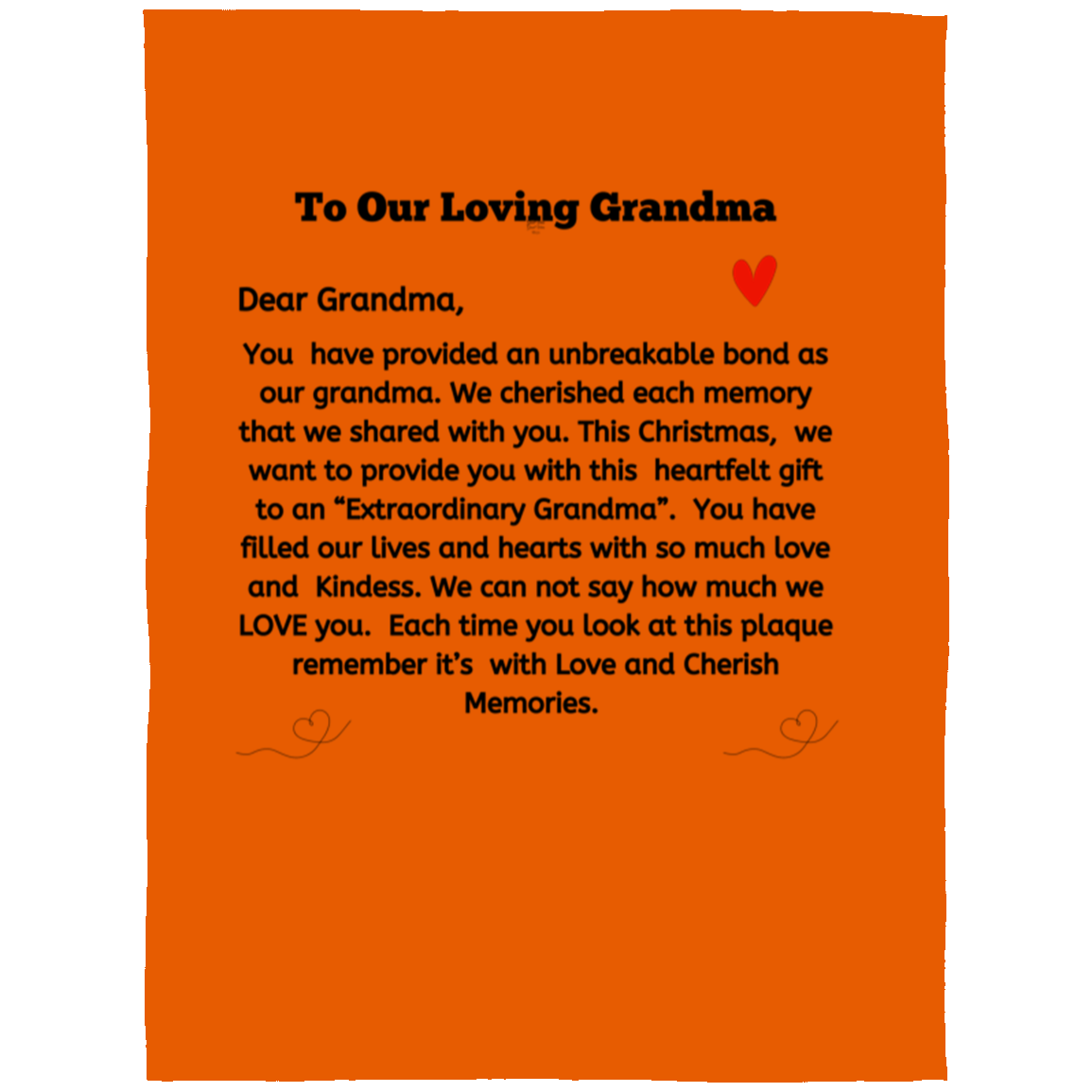 To Our Loving Grandmother - Arctic Fleece Blanket 60x80G