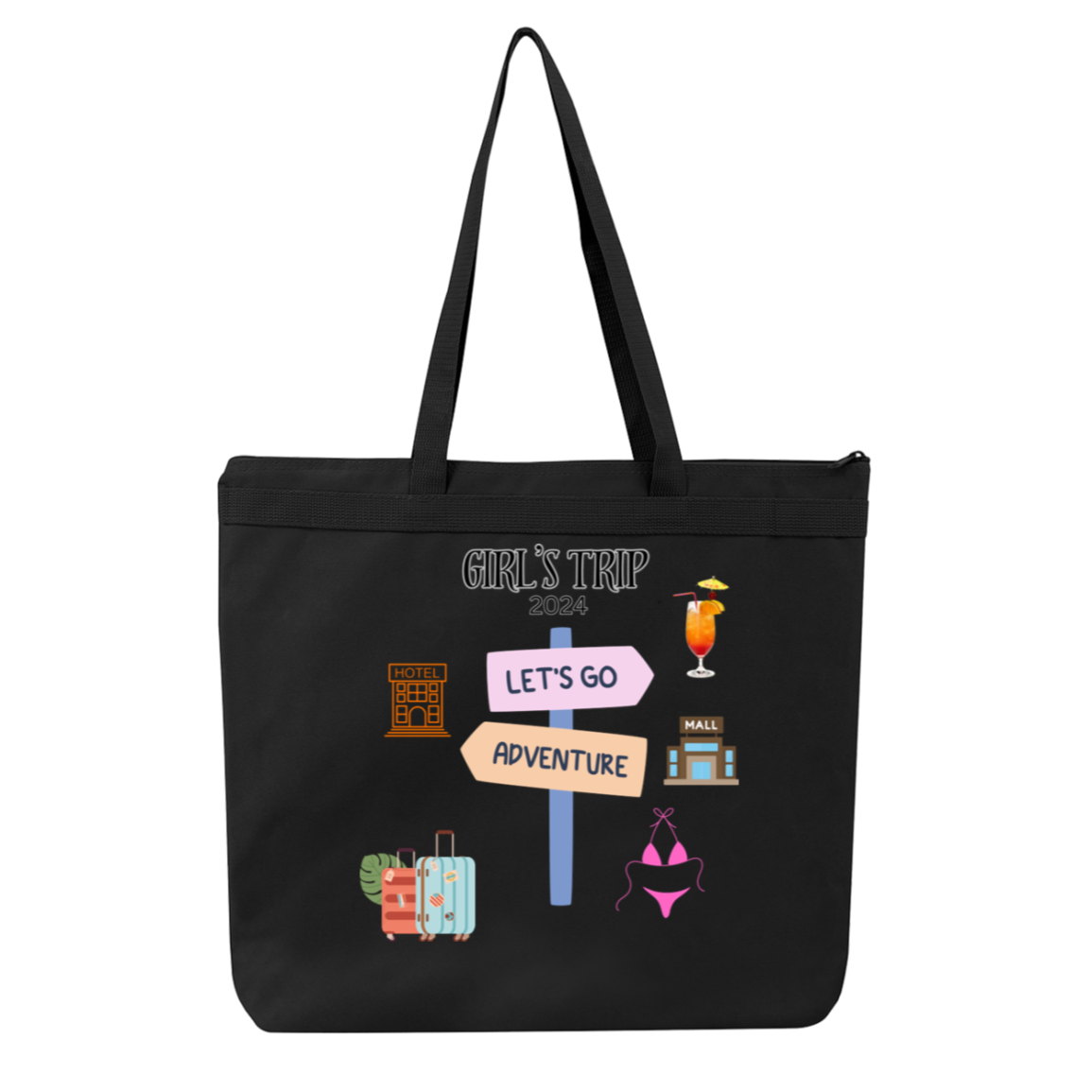 Girls Trip - Large Tote Bag