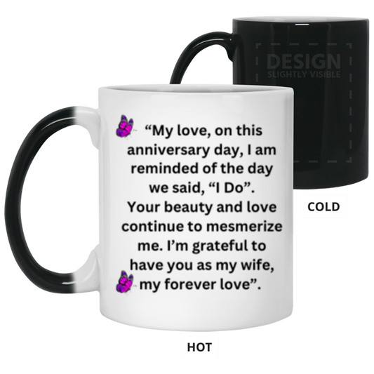 Anniversary Gift for Wife - 11oz Color Changing Mug