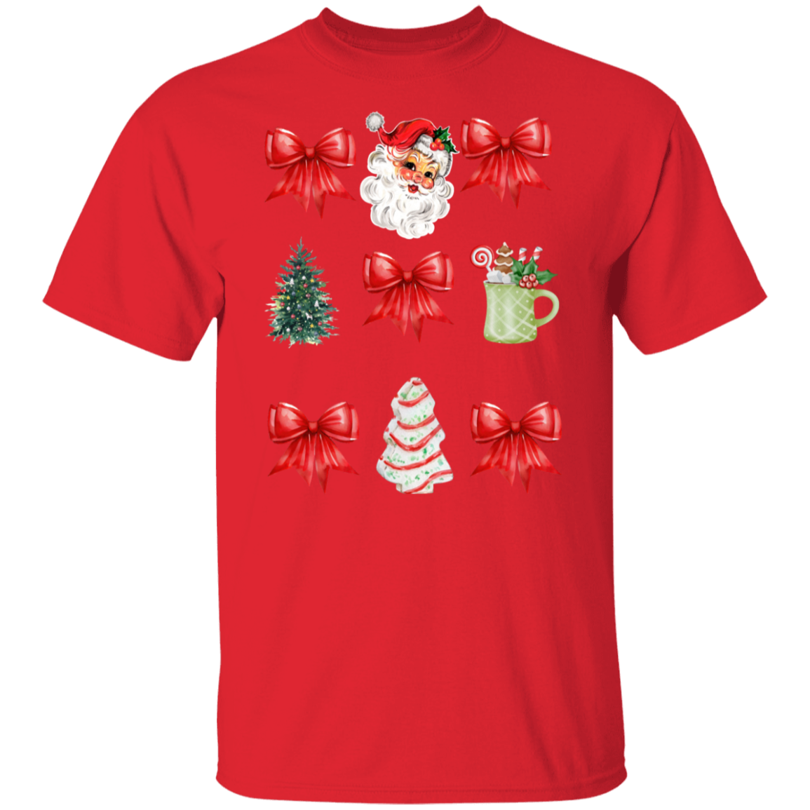 Christmas Coquette Bow T-shirt & Sweatshirt